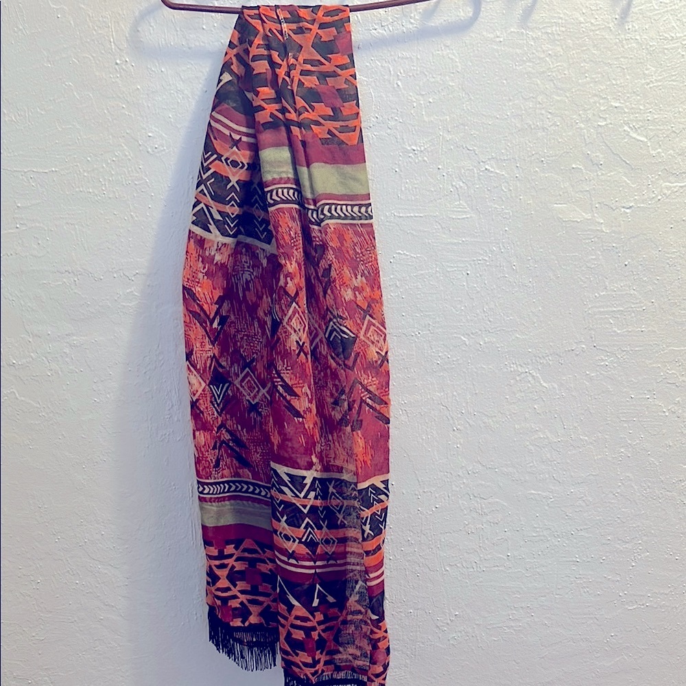 Beautiful Vintage Layering Patterned Scarf - image 1
